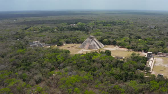 Aerial Footage of Temple of Kukulcan El Castillo, Stock Footage | VideoHive