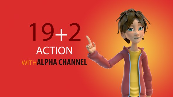 Kid Character 21 Actions