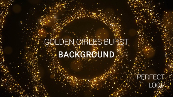 Golden Circle Burst Background