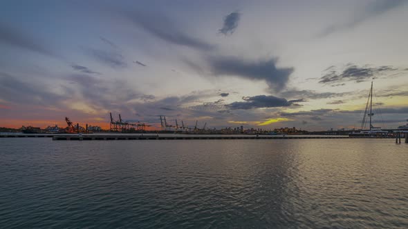 Biscayne Bay Timelapse Port of Miami Dade HDR