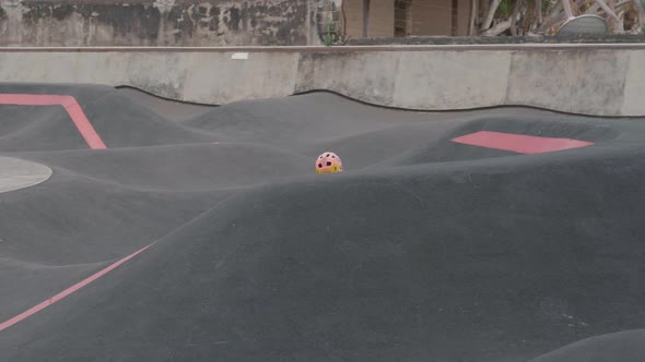 Child in Outdoor Skate Arena alt