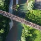 Train Moving on Bridge Above a River - VideoHive Item for Sale