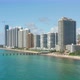 Hyper Lapse Miami Beach City Skyline