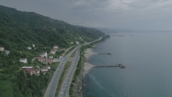 Aerial View Of Coast Road alt