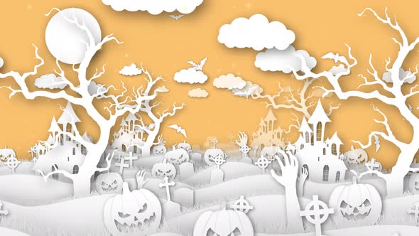 Halloween Paper Forest