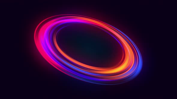 Glowing Gradient Circle Frame, Motion Graphics | VideoHive