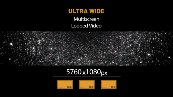 Ultra Wide HD Glitter Particles Fluid 01
