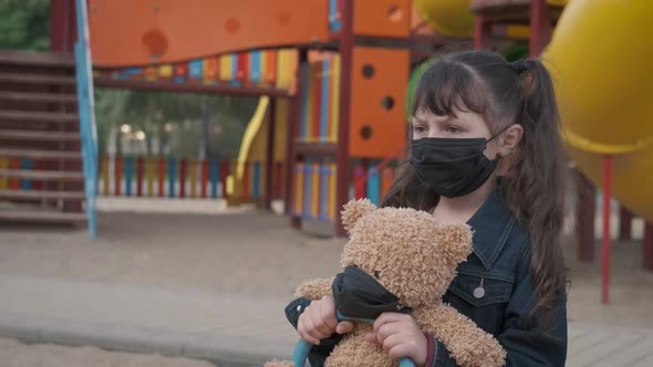 Abandoned child in mask.  alt
