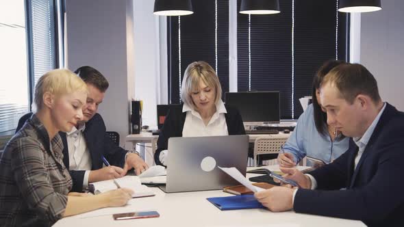 Group of Business Person Planning New Startup in Office