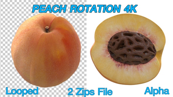 Peach rotation 4K