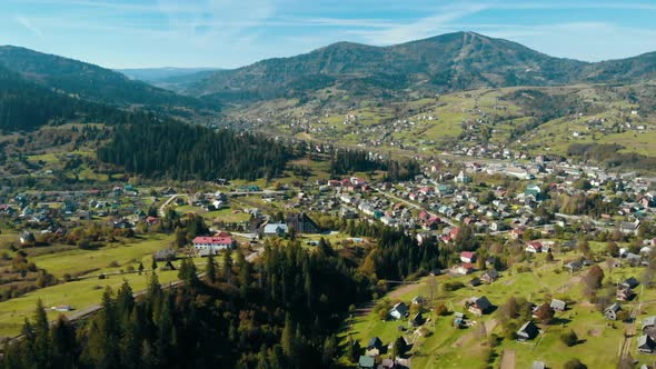 Aerial of Flying in Highlands alt
