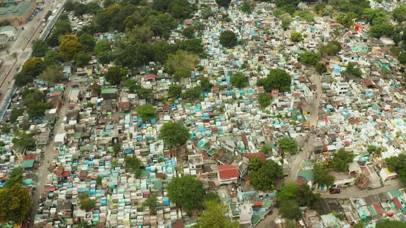 Manila North Cemetery Aerial View alt