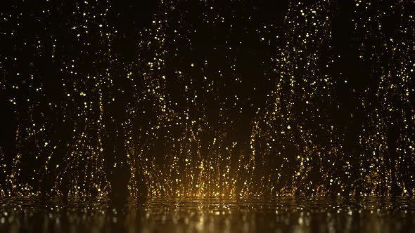 Luxury Gold Particles 4K
