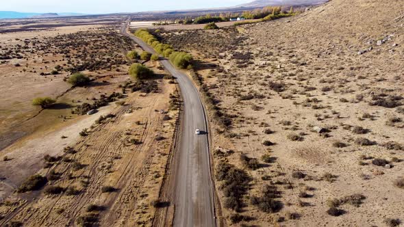 Patagonia landscape. Famous town of El Calafate at Patagonia Argentina alt