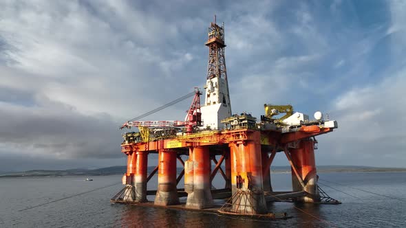 Oil and Gas Rigs Seen up Close at Sunset, Stock Footage | VideoHive