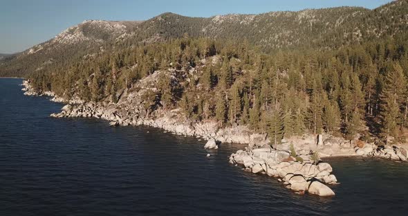 Lake Tahoe East Shore Drone Pan