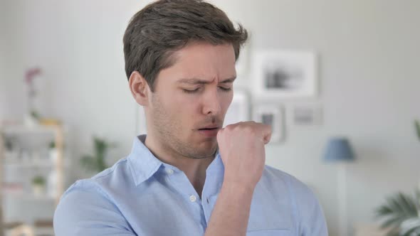 Cough, Young Man Coughing, Stock Footage | VideoHive