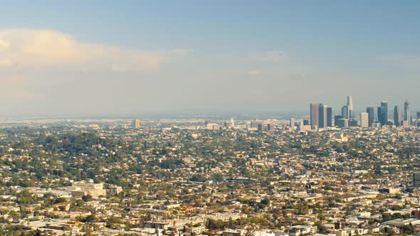 DTLA with minimal smog, shot from Griffith Observatory alt