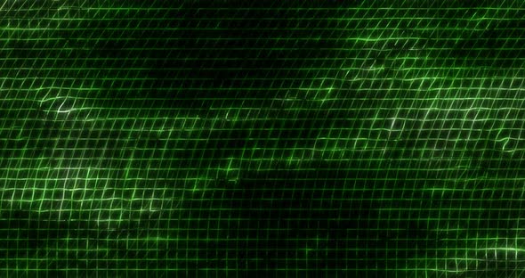 Abstract dark green geometric background animation.