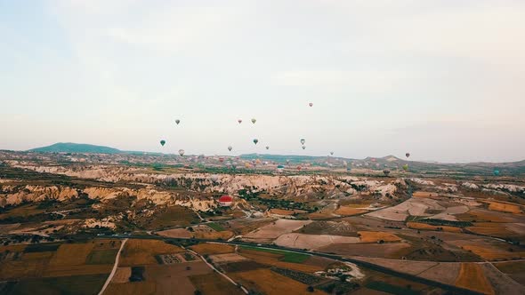 Cappadocia Balloons Timelapse, Turkey