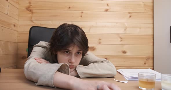 Young Frustrated Woman Feeling Despair and Stress Pain and Depression