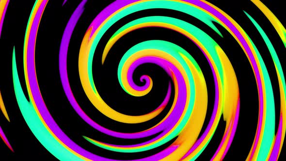 Abstract Motion Background with Twisting Circles