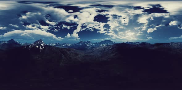 VR360 Green Hills and Snowy Peaks alt