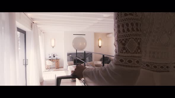 Beautiful Woman in a Beach House alt