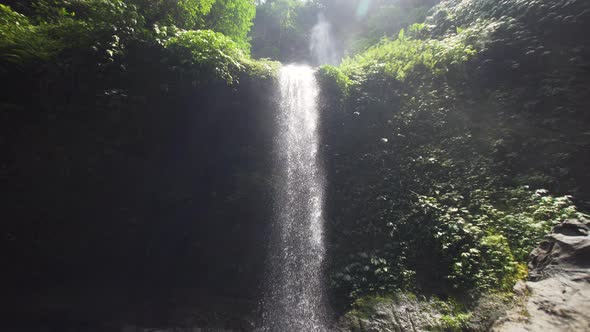 Beautiful Tropical Waterfall. Bali,Indonesia alt