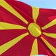 North Macedonia Flag Looping Background - VideoHive Item for Sale