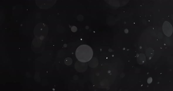 Floating Abstract Particle Bokeh on Dark Background alt