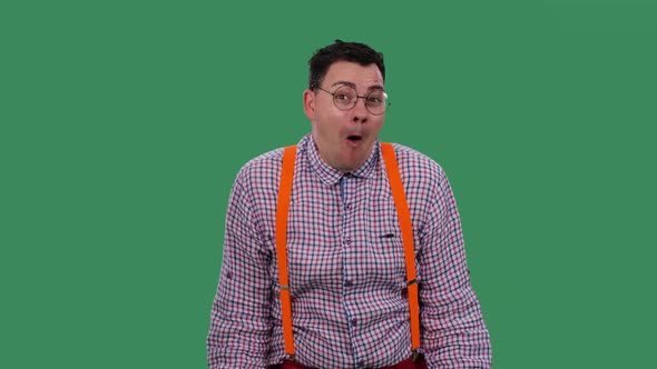 A Surprised Shocked Man with an Impressed Expression Says Oh My God alt