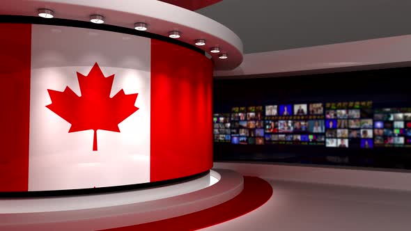 TV studio. Canada.