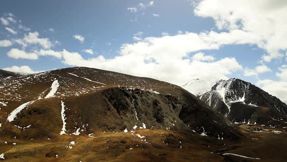 Mountain Peaks Covered with Snow alt
