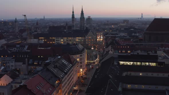 Munich, Germany in Autumn Winter with View on Famous Shopping Street Christmas Shopping in Germany alt