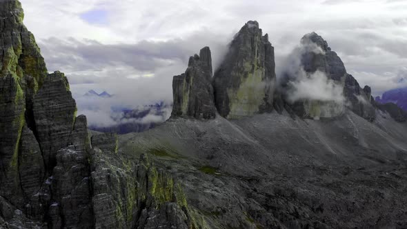 Aerial View On The National Park Tre Cime Di Lavaredo alt