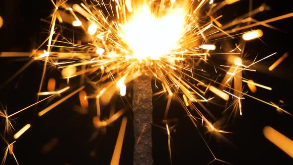 Sparkler Bengali Fire Slow Motion alt