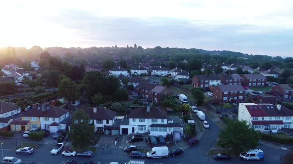 Aerial British Town Full HD