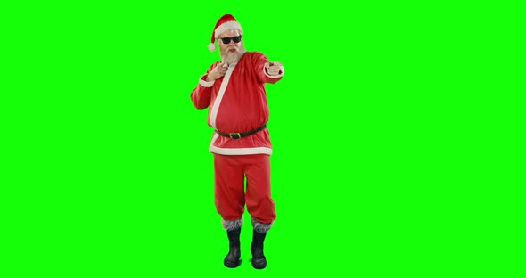 Happy santa claus dancing and singing 4k alt