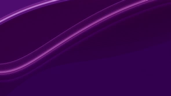 Abstract Minimalist Slick Curved White Stripes Pattern on Purple Technology Loop Background