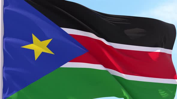 South_Sudan Flag Looping Background