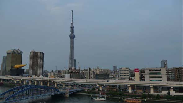 Beautiful Tokyo sky tree around with other building in Tokyo Japan alt