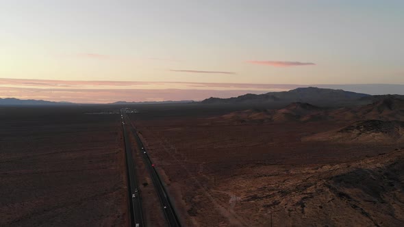 Blue hour over Arizona highways alt