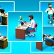 Working Day Programmer With Laptop - Low Poly Animation - VideoHive Item for Sale