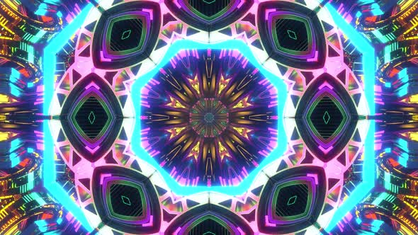 VJ Abstract Kaleidoscope Light Pattern 9