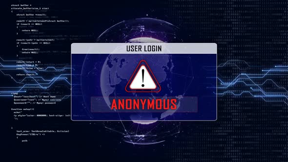 Anonymous Text and User Login Interface