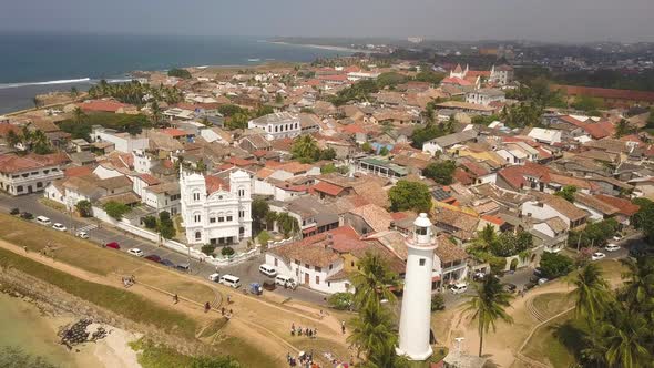 Galle Dutch Fort. Galle Fort, Sri Lanka, Aerial View alt