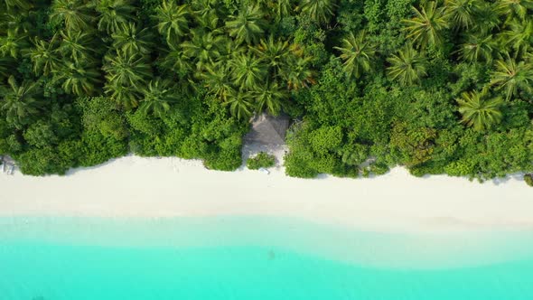Aerial view texture of luxury coastline beach journey by transparent sea and white sandy background  alt