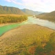 Low Altitude Flight Over Fresh Fast Mountain River with Rocks at Sunny Summer Morning - VideoHive Item for Sale