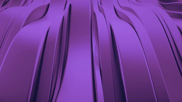 Purple Metalic Wavy Lines Background